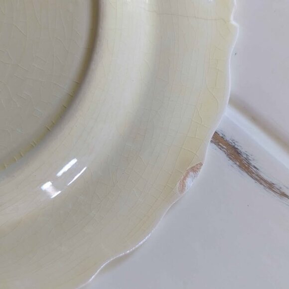 VTG 1930's LIDO W.S. George Canarytone USA 5 Dessert and 3 Salad Plates Floral - Picture 2 of 10